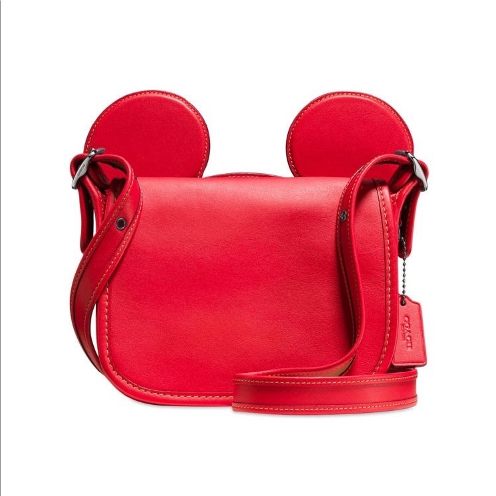 NWT Coach X Disney Limited Edition Red Leather Crossbody Bag